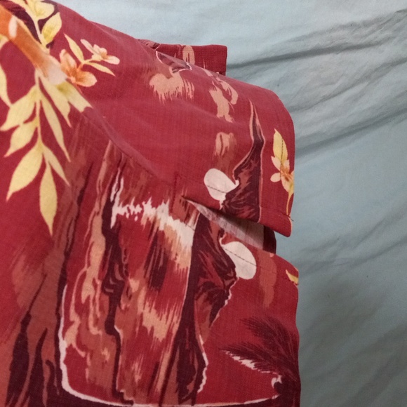 Tommy Bahama L Silk Blend Pants Floral Tropical Wide Leg Elastic Drawstring - Picture 9 of 14